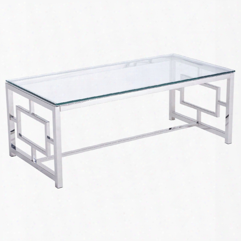 Zuo Modern Geranium Coffee Table In Stainless Steel