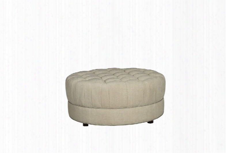 Art Furniture Cotswold Amanda Ivory Round Cocktail Ottoman