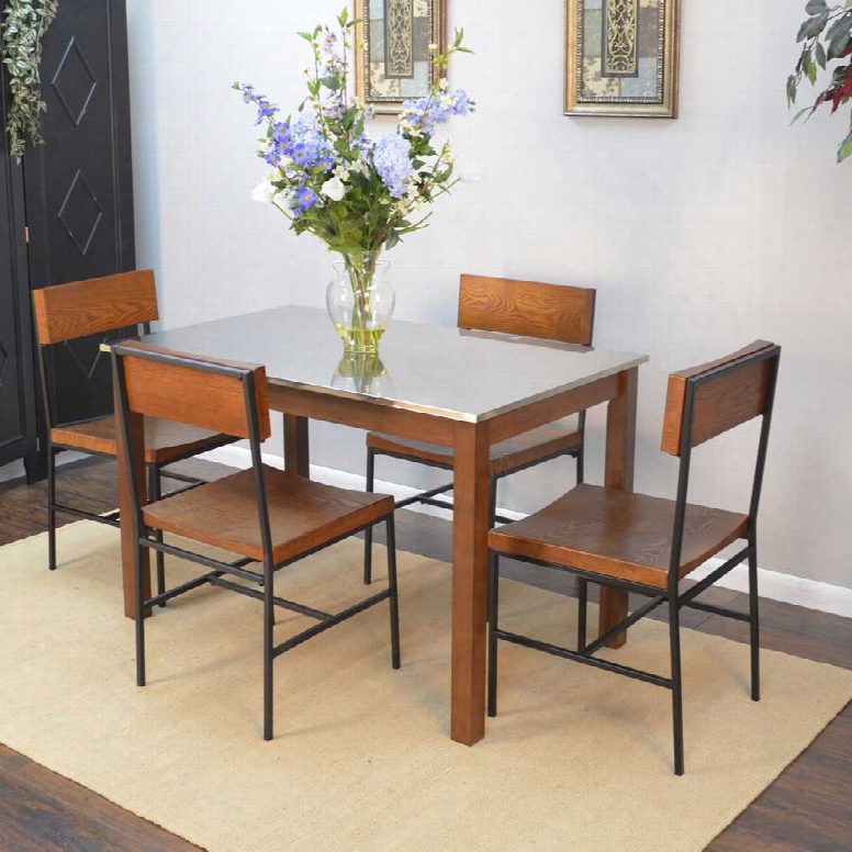 Carolina Forge Cooper Dining Table And Elmsley Dining Chairs