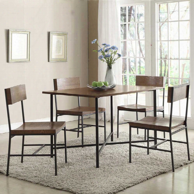 Carolina Forge Elmsley Dining Table And Elmsley Dining Chairs