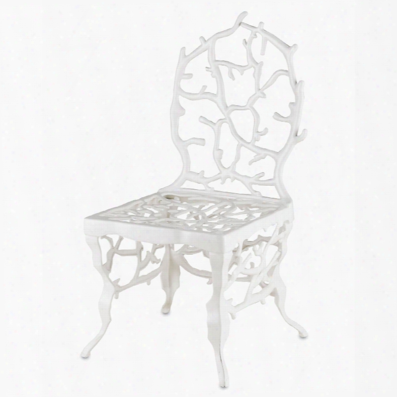 Currey & Company Corail Chair In White