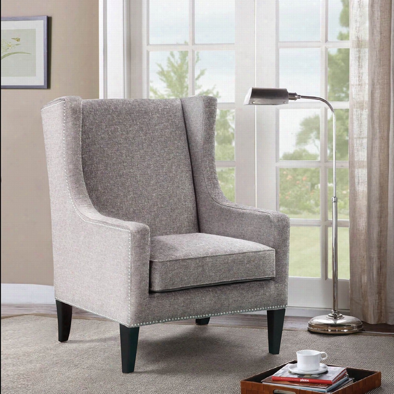 Madison Park Barton Wing Chair In Menswear