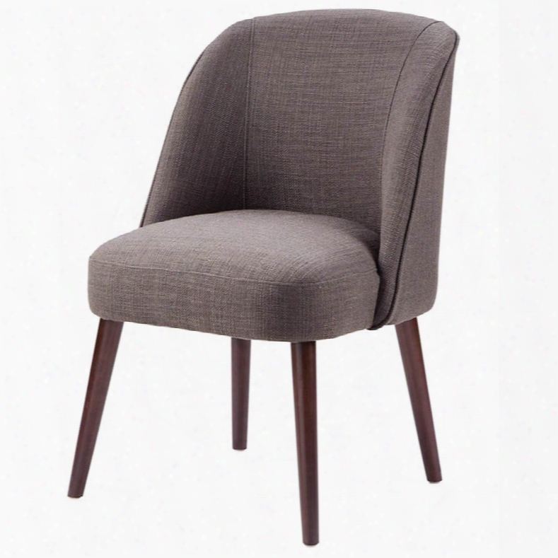 Madison Park Bexley Soft Rounded Back Dining Chair In Lillian Shadow