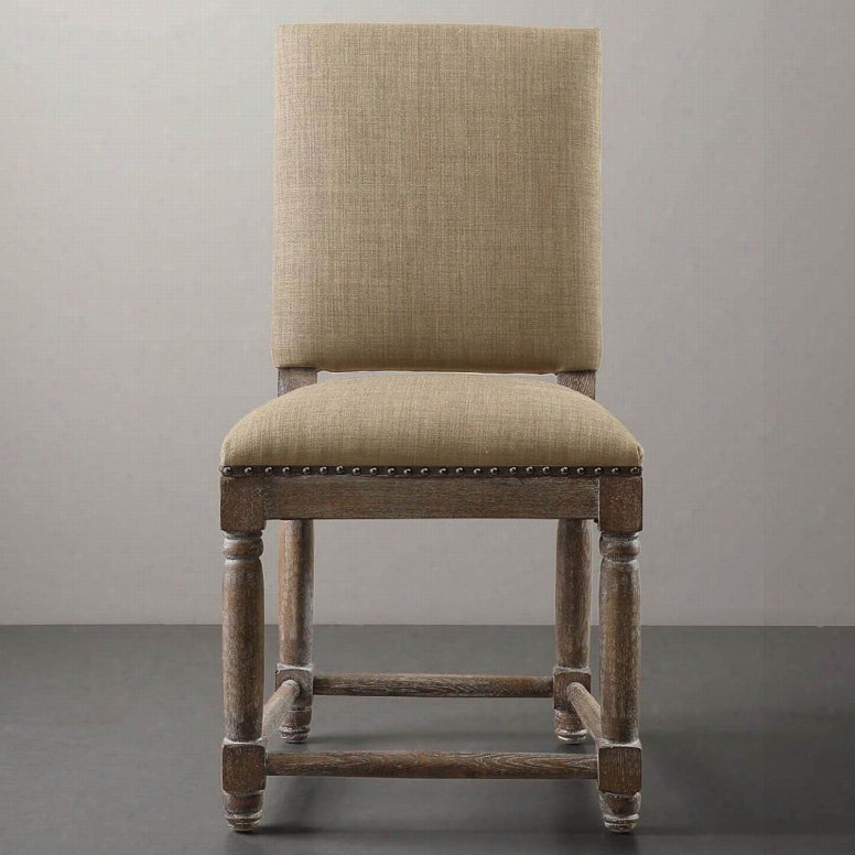 Madison Park Cirque Dining Chair In Roma Travertine - Set Of 2