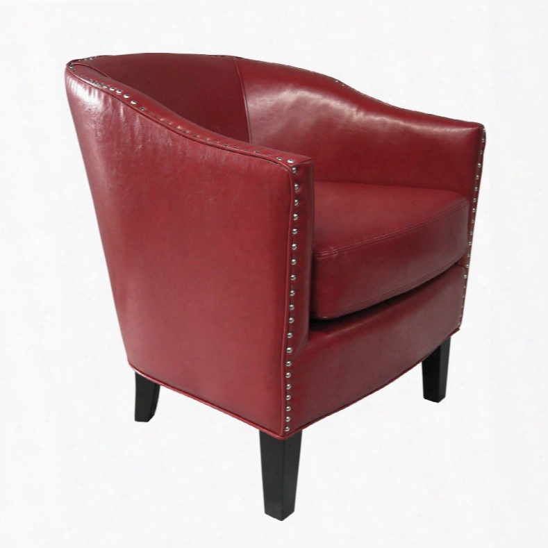 Madison Park Fremont Accent Chair In Chili