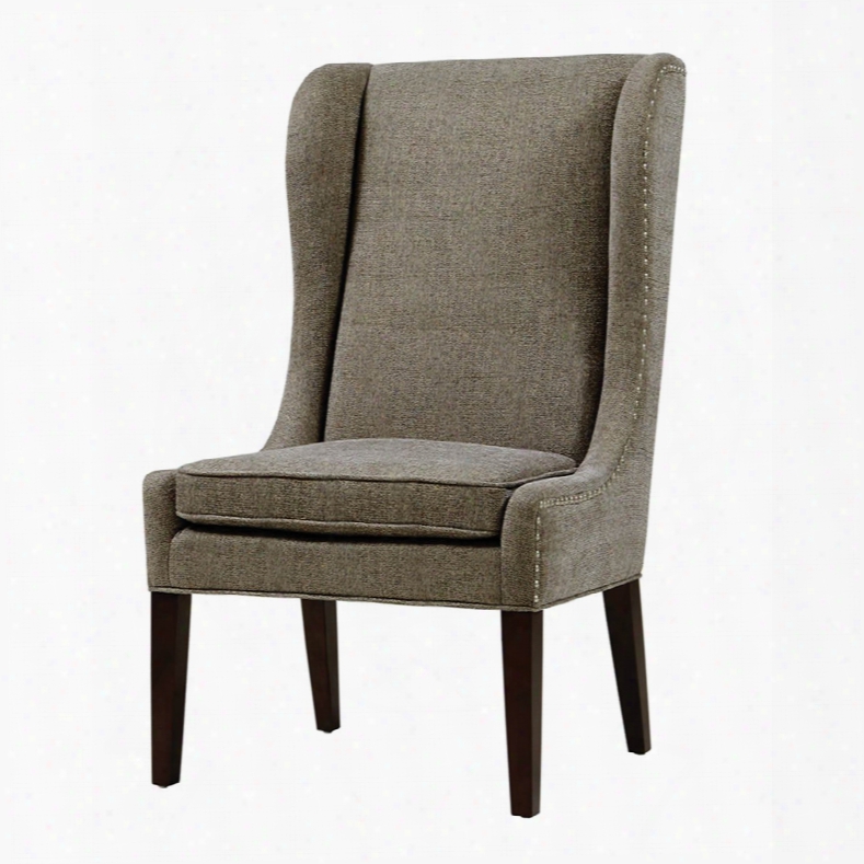 Madison Park Garbo Captains Dining Chair In Cinema Granite