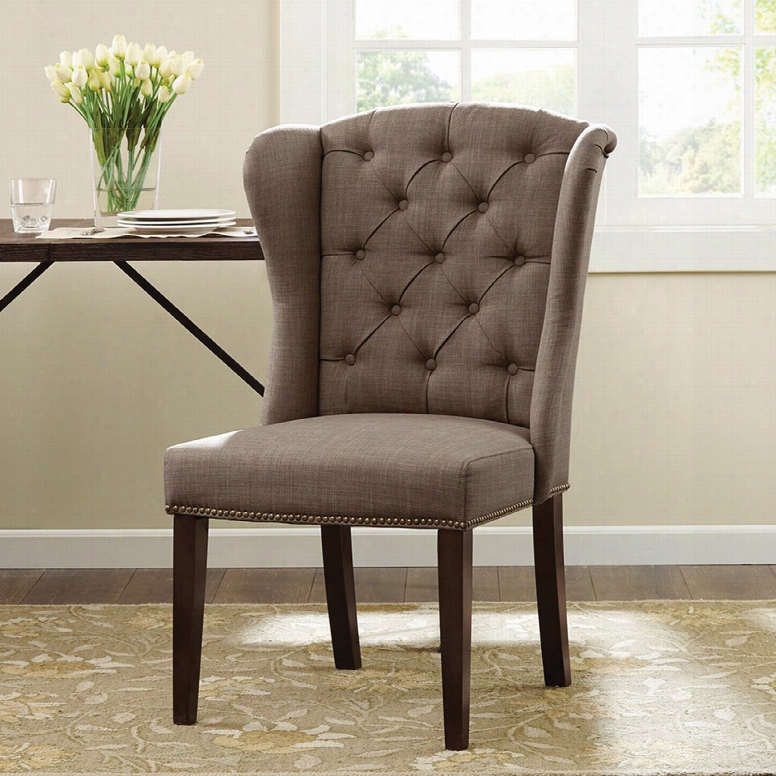 Madison Park Jodi Dining Chair In Roma Hot Stone