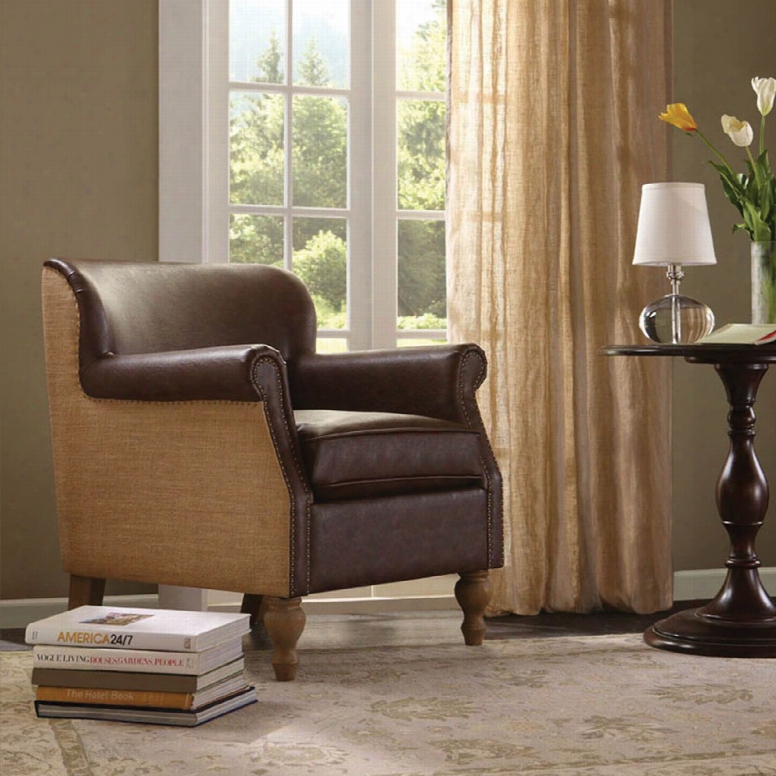 Madison Park Luther Accent Chair In Jute