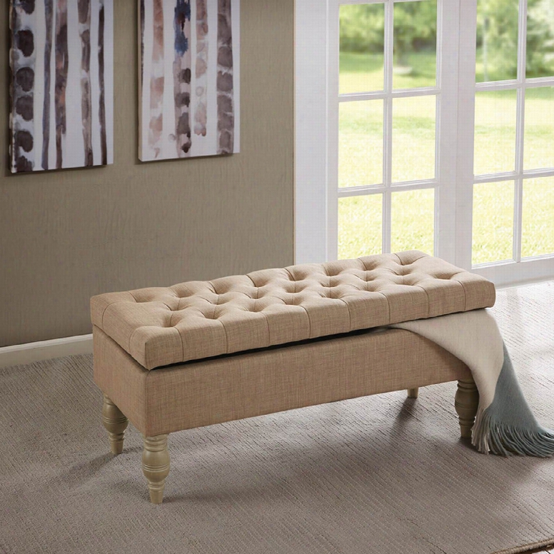 Madison Park Luxe Bench In Roma Travertine