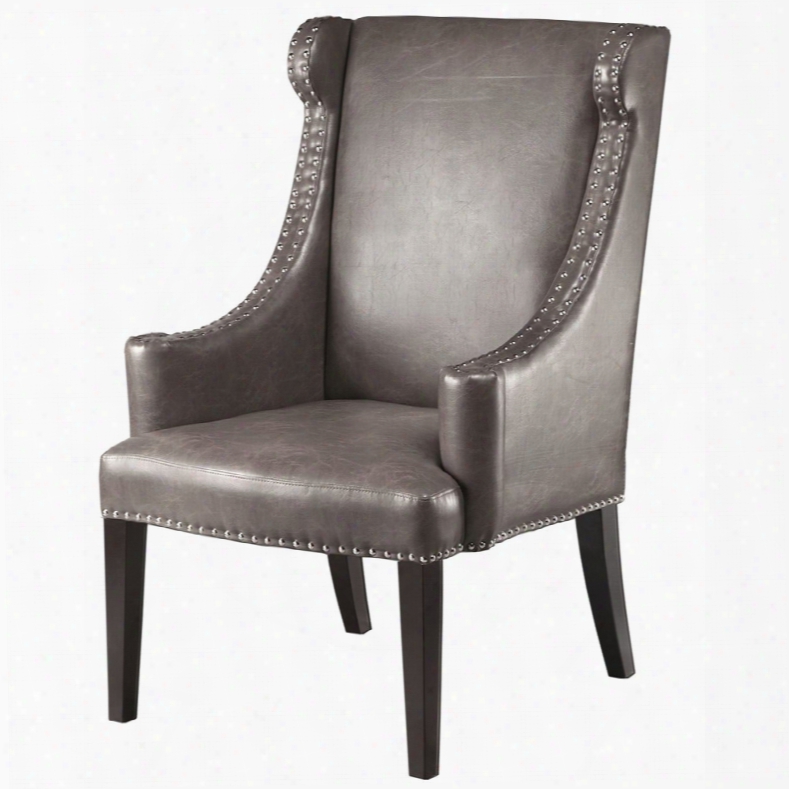 Madison Park Marcel High Back Wing Chair In Mink