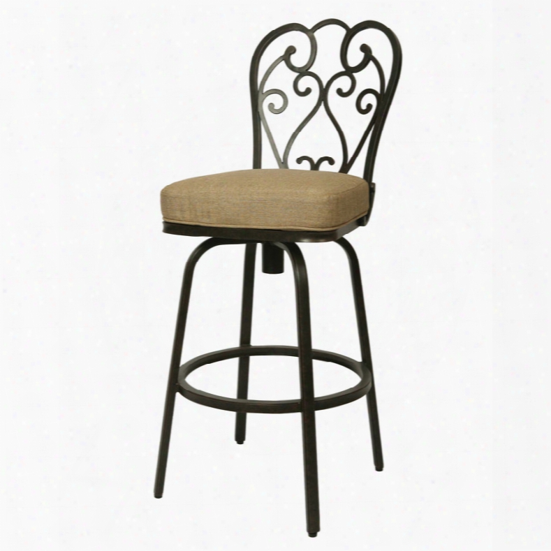 Pastel Magnolia Outdoor Barstool - Set Of 2