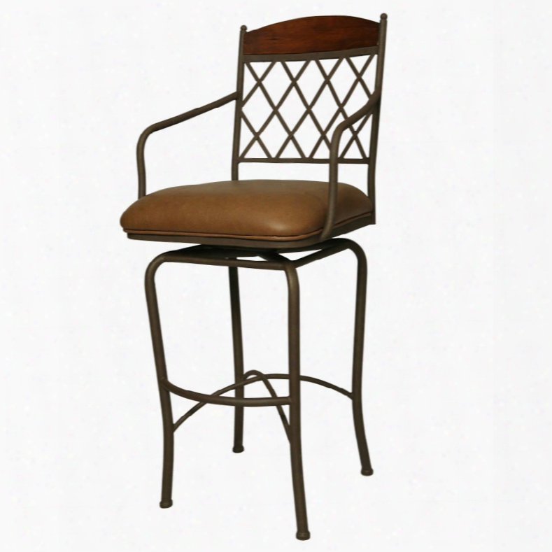 Pastel Napa Ridge Swivel Barstool - Set Of 2