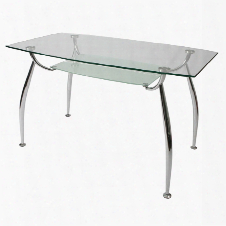 Pastel Roman Glass Top Dining Table