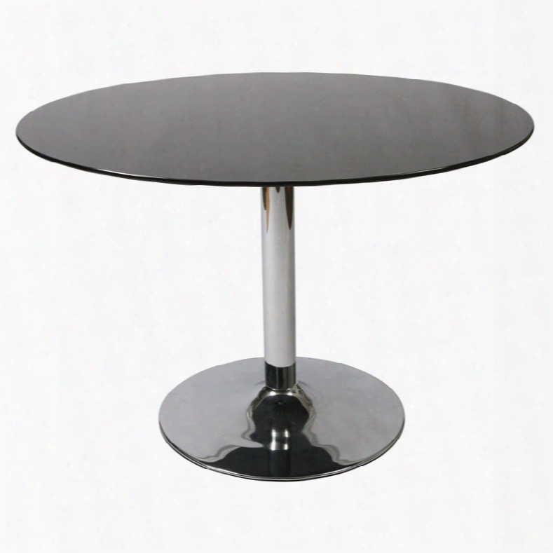 Pastel Sundance Black Glass Top Dining Table