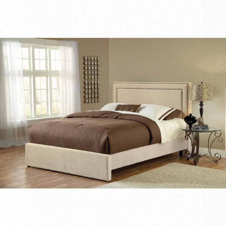 Hillsdale Furniture Amber Fabric Upholstered Bed In Buckwheat King Size