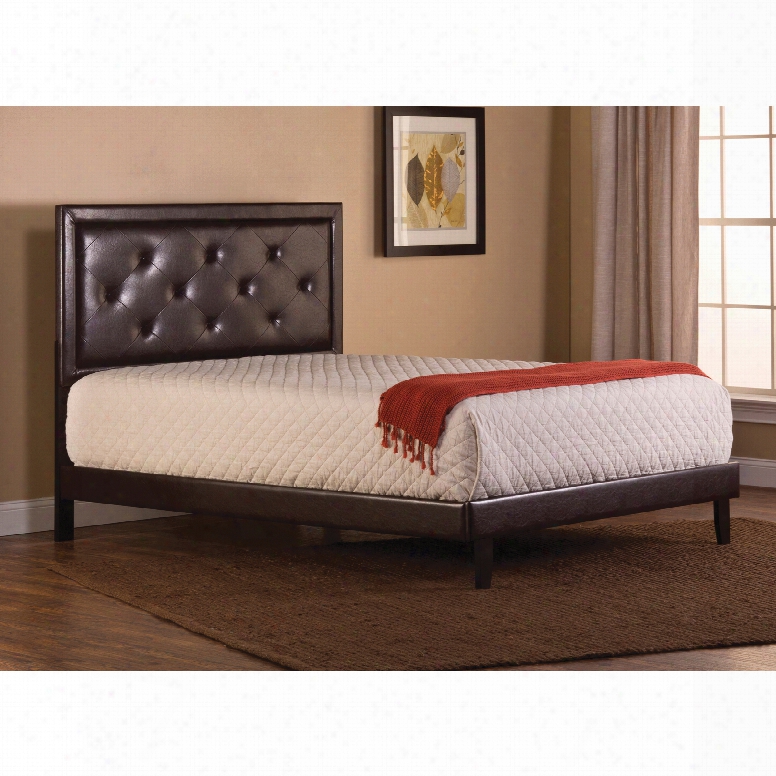 Hillsdale Furniture Becker Bed In Brown Faux Leather Full Size