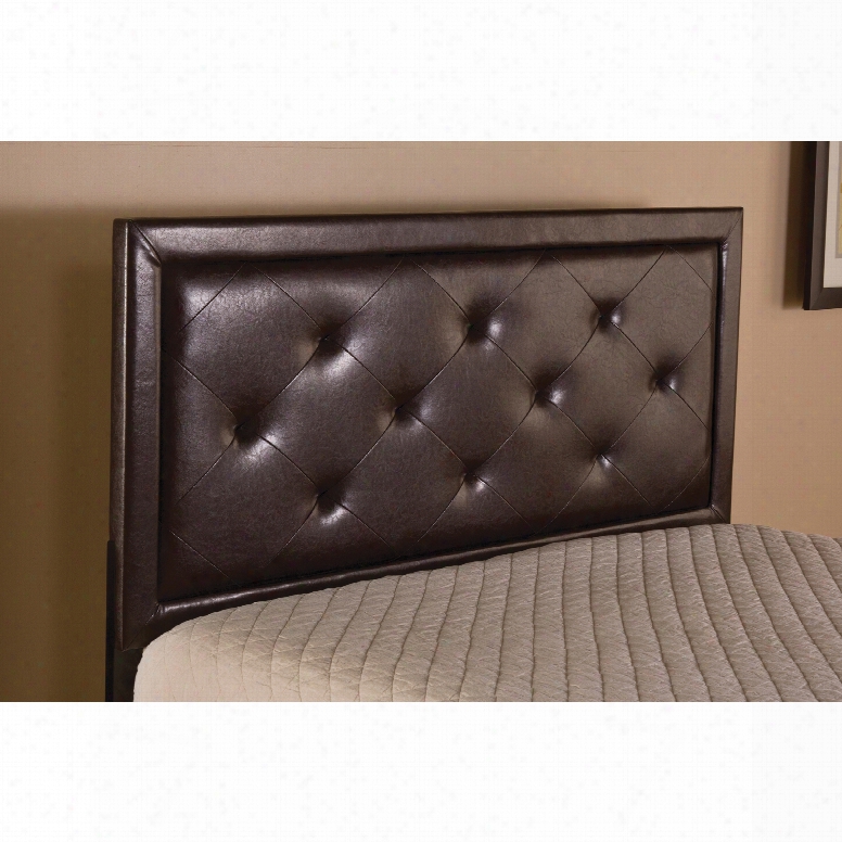 Hillsdale Furniture Becker Hheadboard In Brown Faux Leather Twin Size