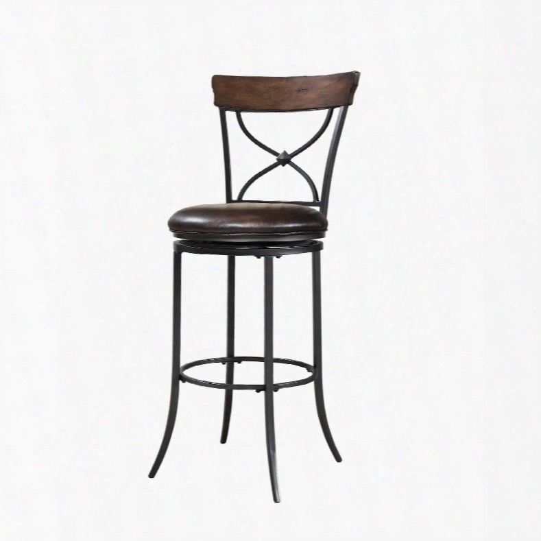 Hillsdale Furniture Cameron Swivel X-back Counter Stool