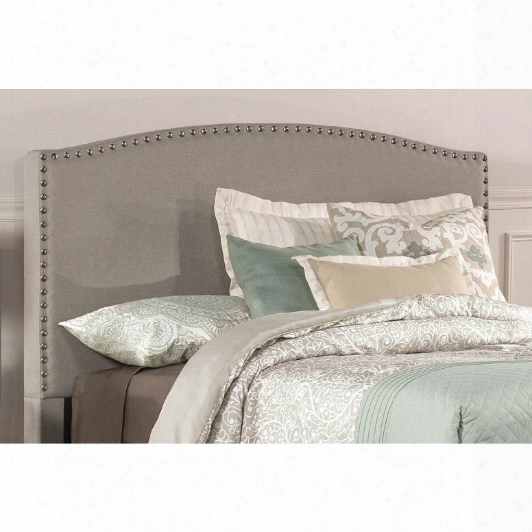 Hillsdale Furniture Kerstein Fabric Upholstered Headboard In Dove Gray Twin Size