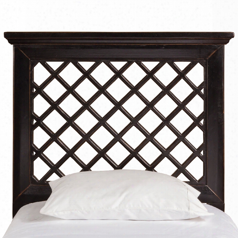 Hillsdale Furniture Kuri Headboard In Rubbed Black Twin Size