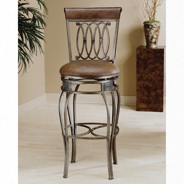 Hillsdale Furniture Montello 28 Inch Swivel Bar Stool