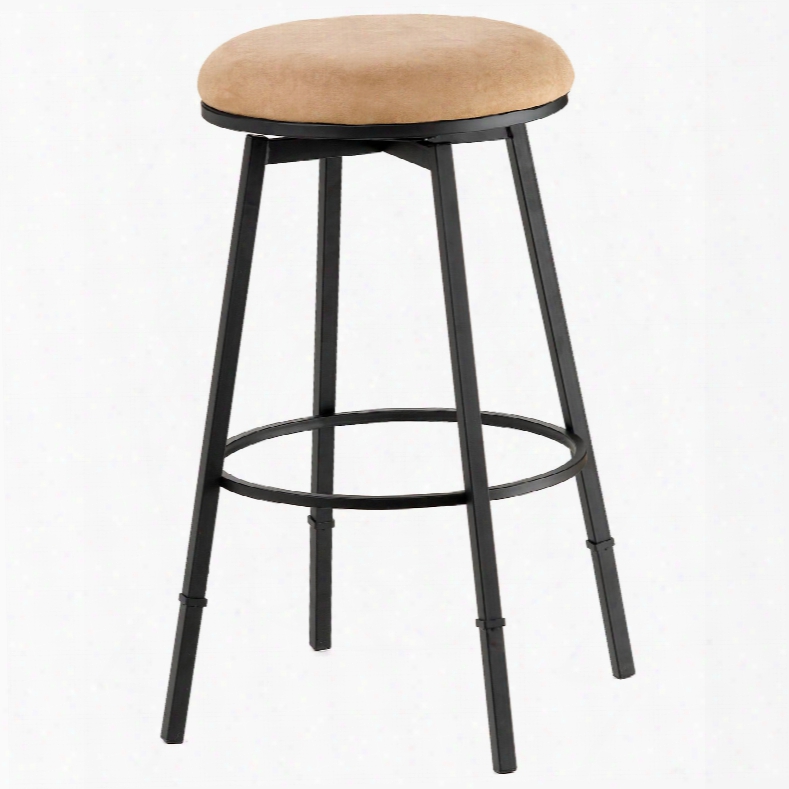 Hillsdale Equipage Sanders Adjustable B Ackless Bar Stool In Black