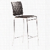 Zuo Modern Criss Cross Counter Stool in Black - Set of 2