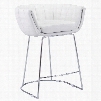 Zuo Modern Latte Counter Chair in White - Set of 2