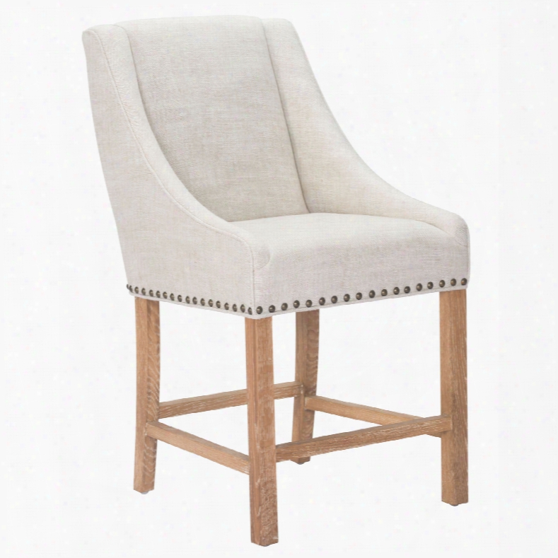 Zuo Era Indio Counter Chair In Beige