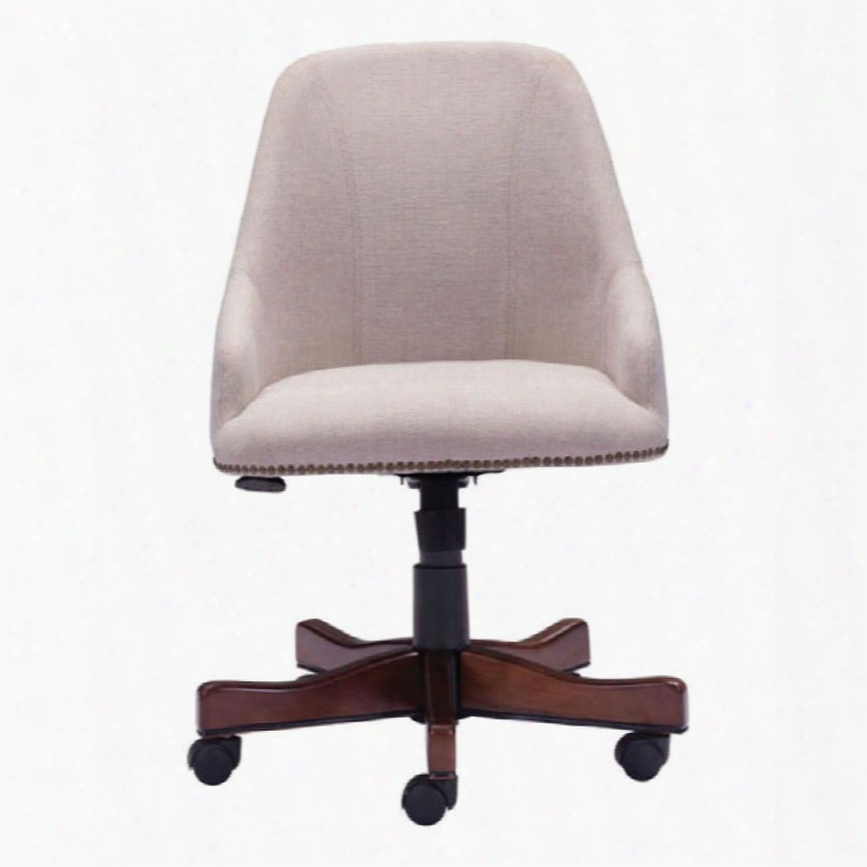 Zuo Era Maximus Office Chair In Beige