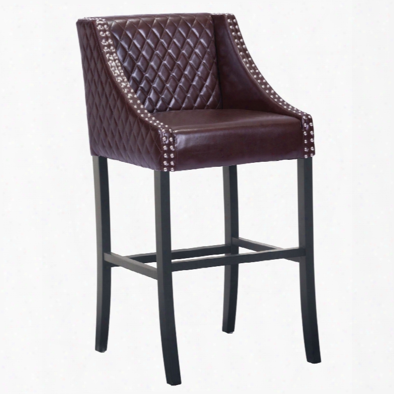 Zuo Era Santa Ana Bar Chair In Brown