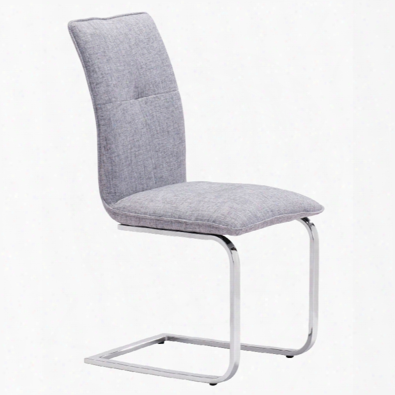 Zuo Modern Anjou Dining Chair In Gray - Ser Of 2