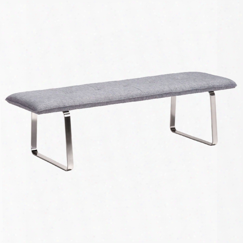 Zuo Modern Cartierville Bench In Gray