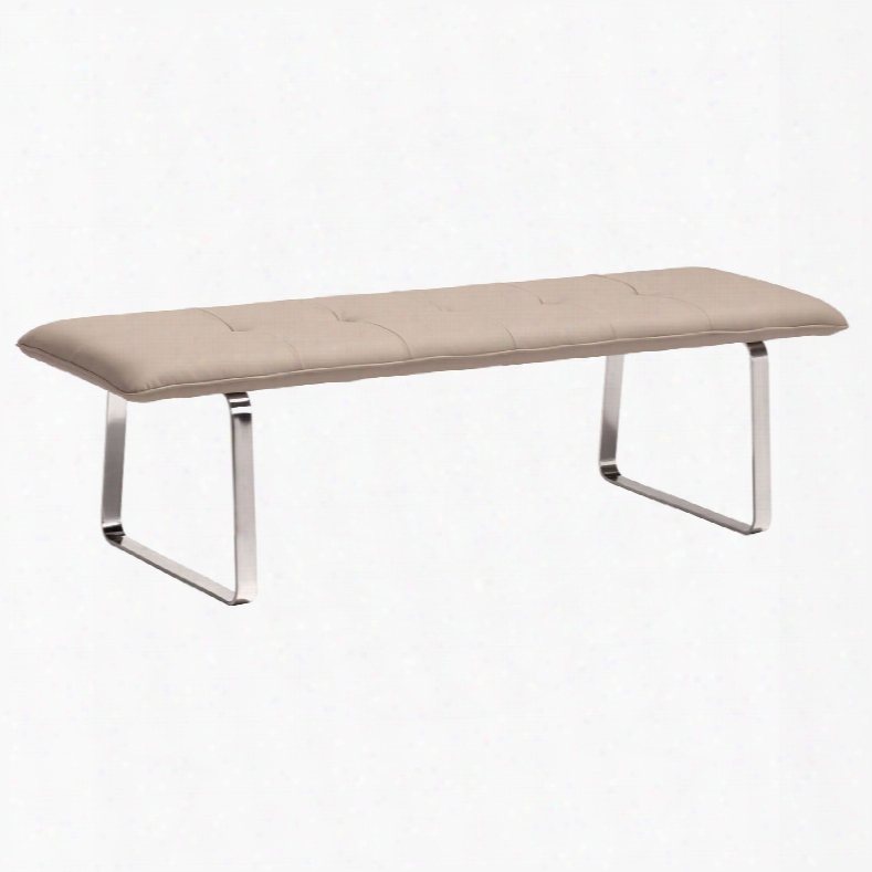 Zuo Modern Cartierville Bench In Taupe