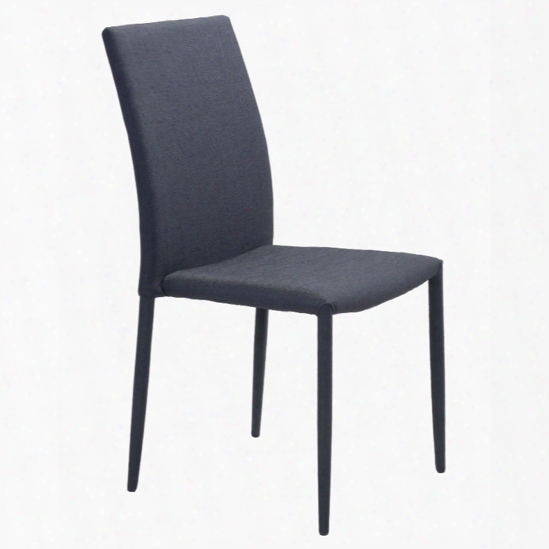 Zuo Modern Confidence Dining Chair In Black - Set Of 4