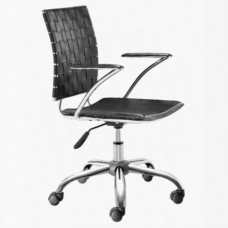 Zuo Modern Criss Cross Office Chair In Black