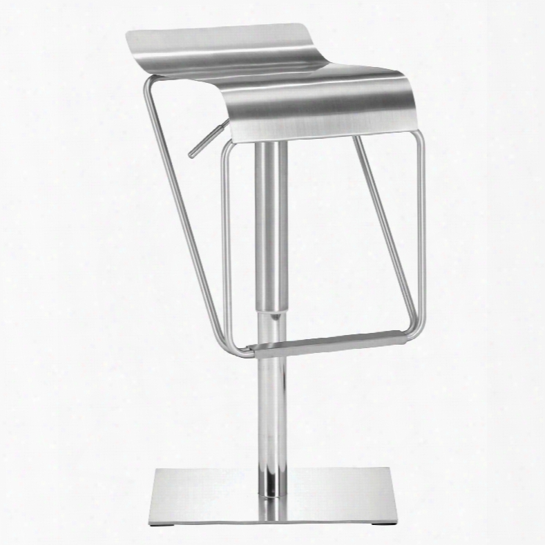 Zuo Modern Dazzer Barstool In Stainless Steel