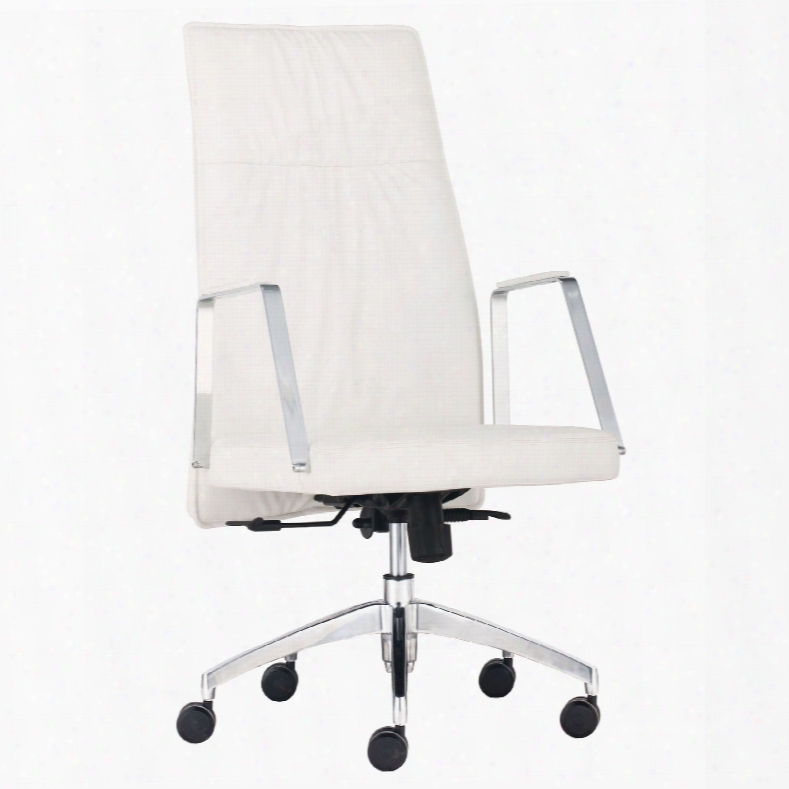 Zuo Modern Dean High Back Office Chair In White