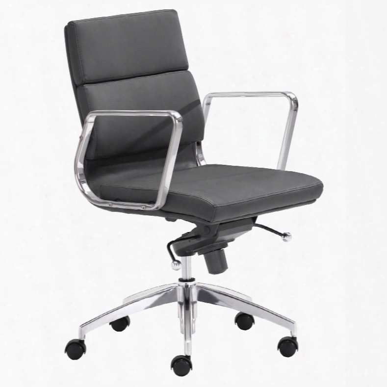 Zuo Modern Engineer Low Back Office Chair In Black