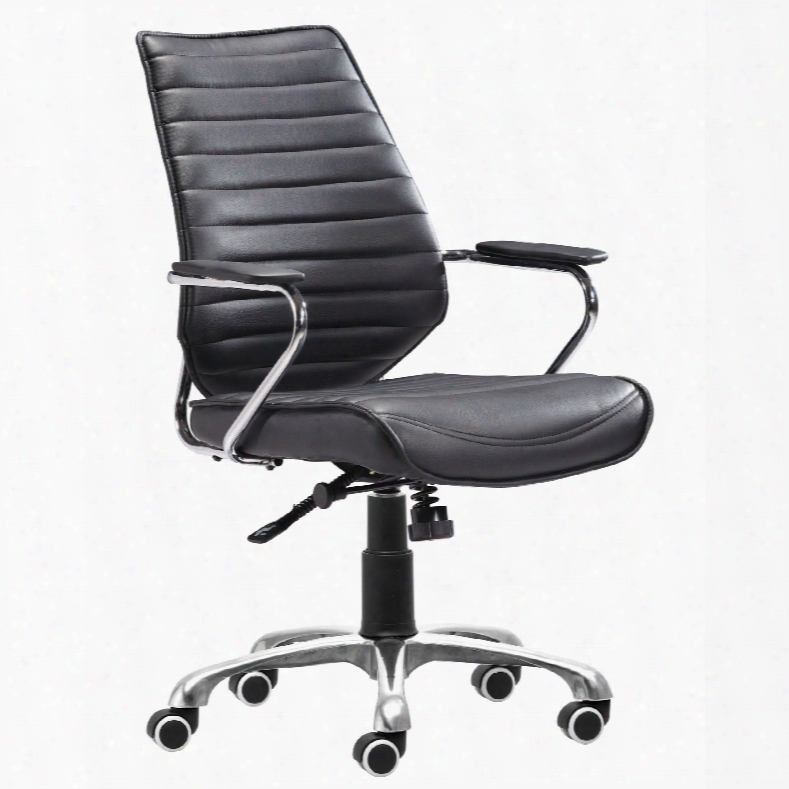 Zuo Modern Enterprise L Ow Back Office Chair In Black