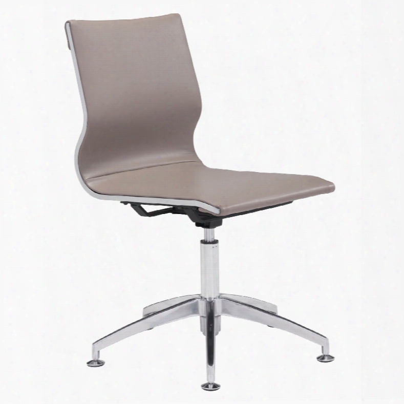 Zuo Modern Glider Conference Chair In Taupe