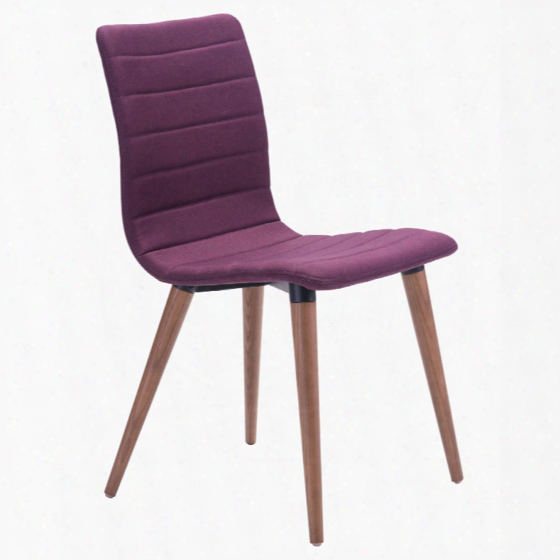 Zuo Modern Jericho Dining Chair In Purple - Set Of 2