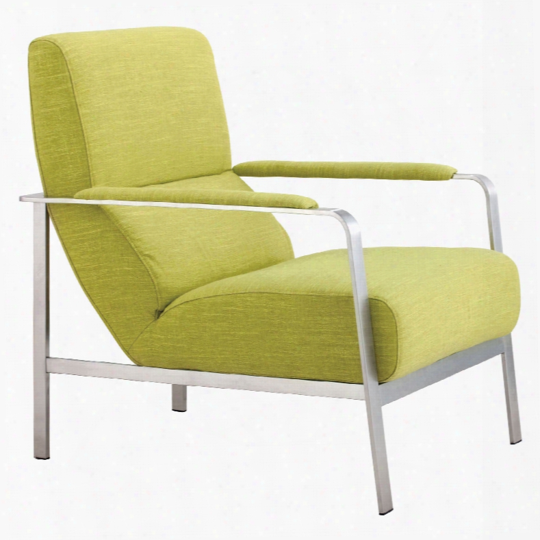 Zuo Modern Jonkoping Arm Chair In Lime