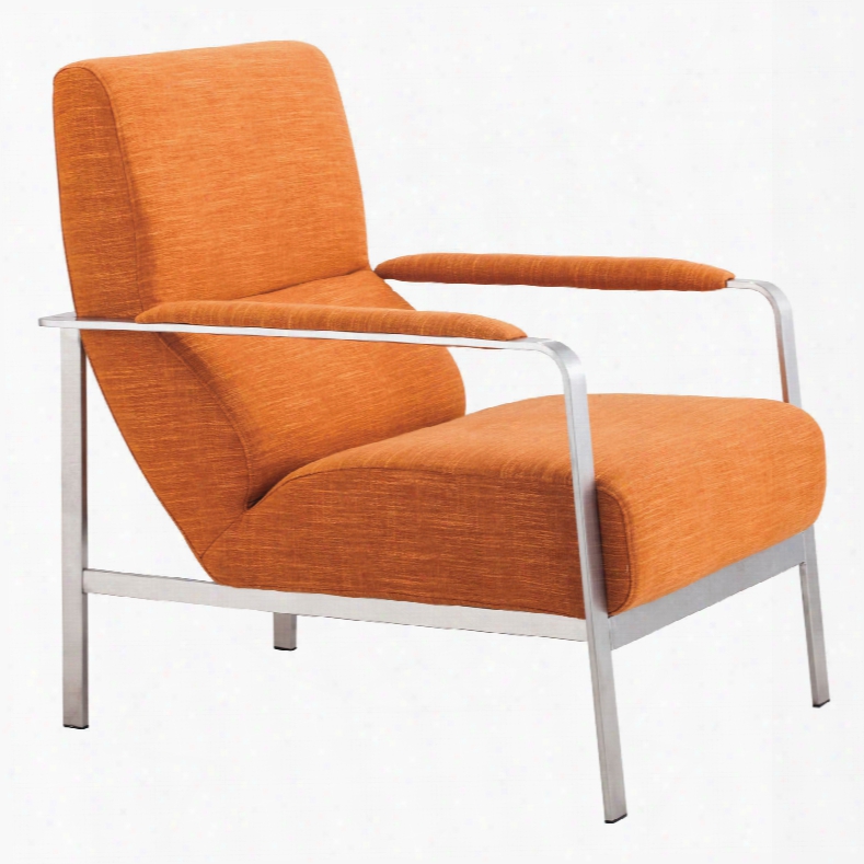 Zuo Modern Jonkoping Arm Chair In Orange