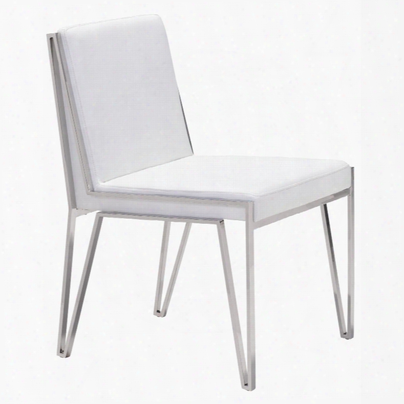 Zuo Modern Kylo Dining Chair  In White - Set Of 2