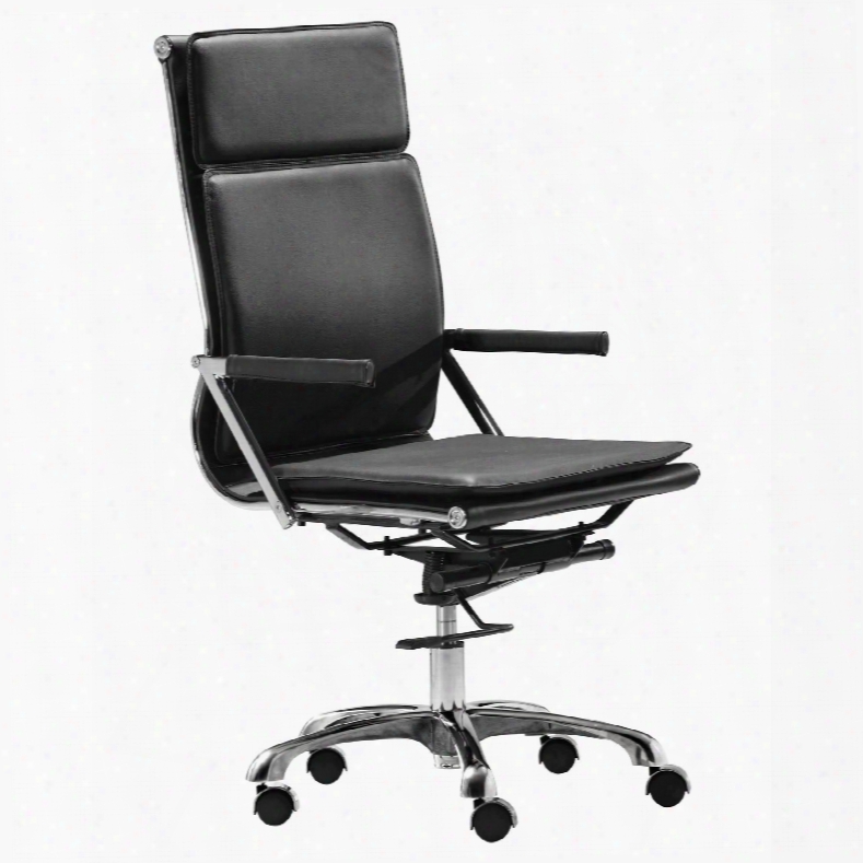 Zuo Modern Lider Plus High Back Office Chair In Black