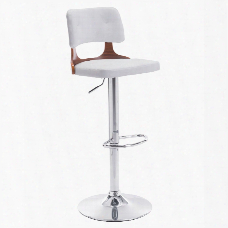 Zuo Modern Lynx Bar Chair In White