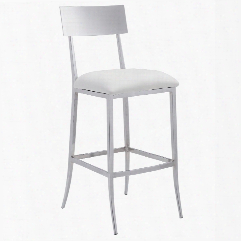 Zuo Modern Mach Bar Chair In White