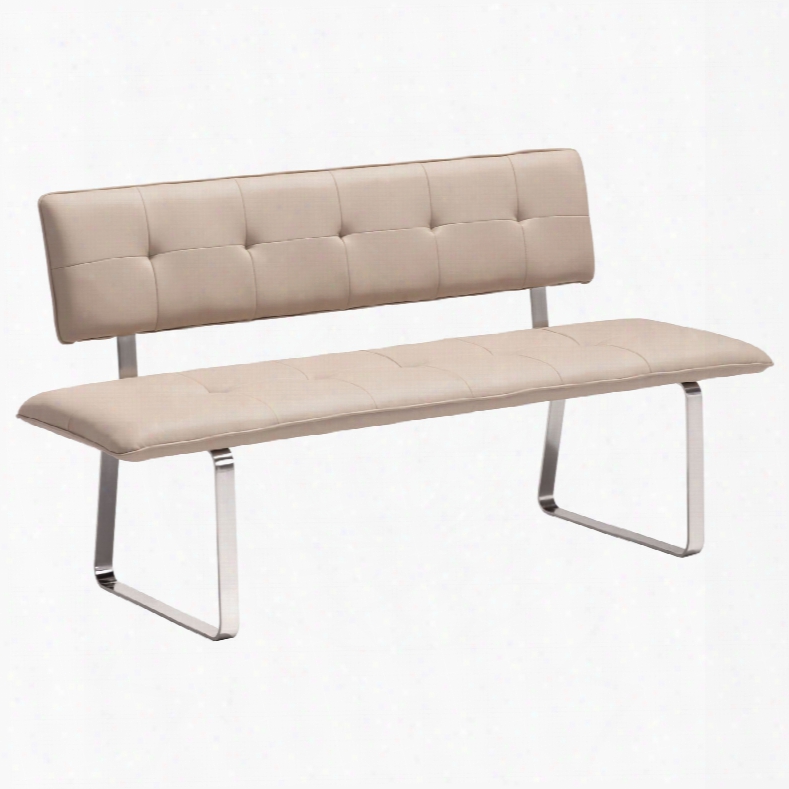 Zuo Modern Nouveau Bench In Taupe