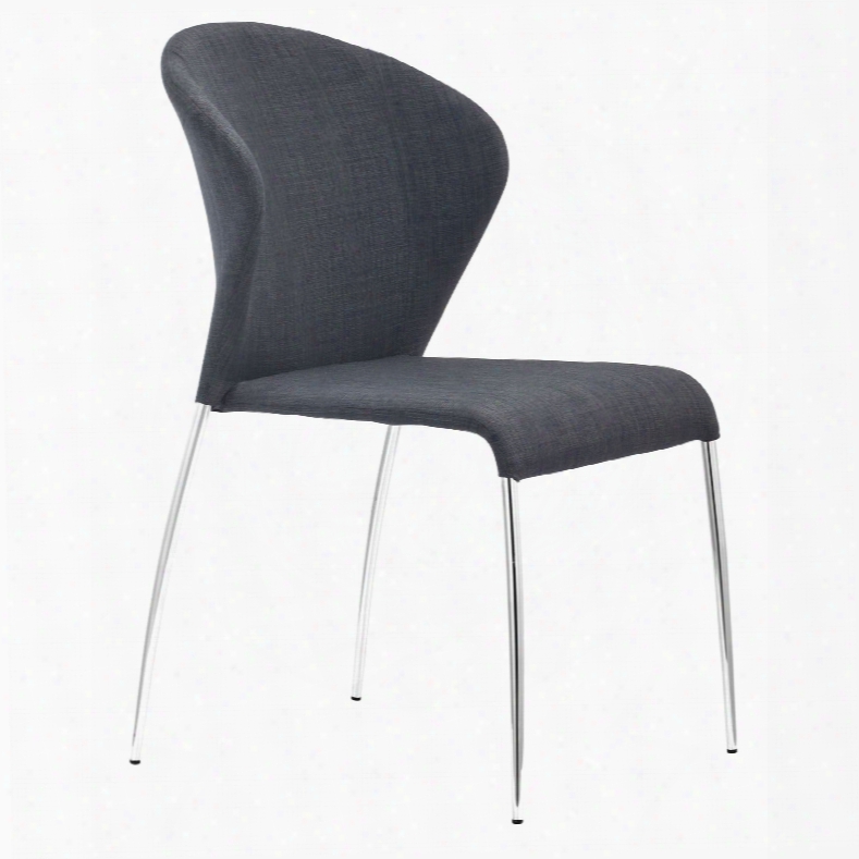 Zuo Modern  Oulu Dining Chair In Graphite - Set Of 4